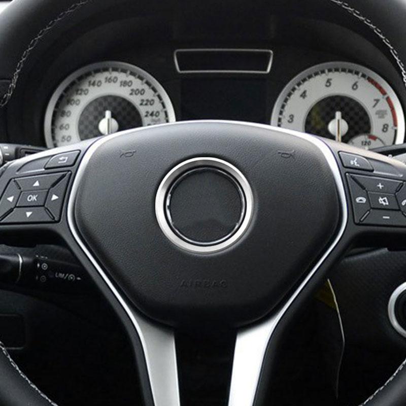 Car Steering Wheel Center Emblem Decoration Rings Stickers Cover for Mercedes Benz GLE CLA GLA W213 W246 W205