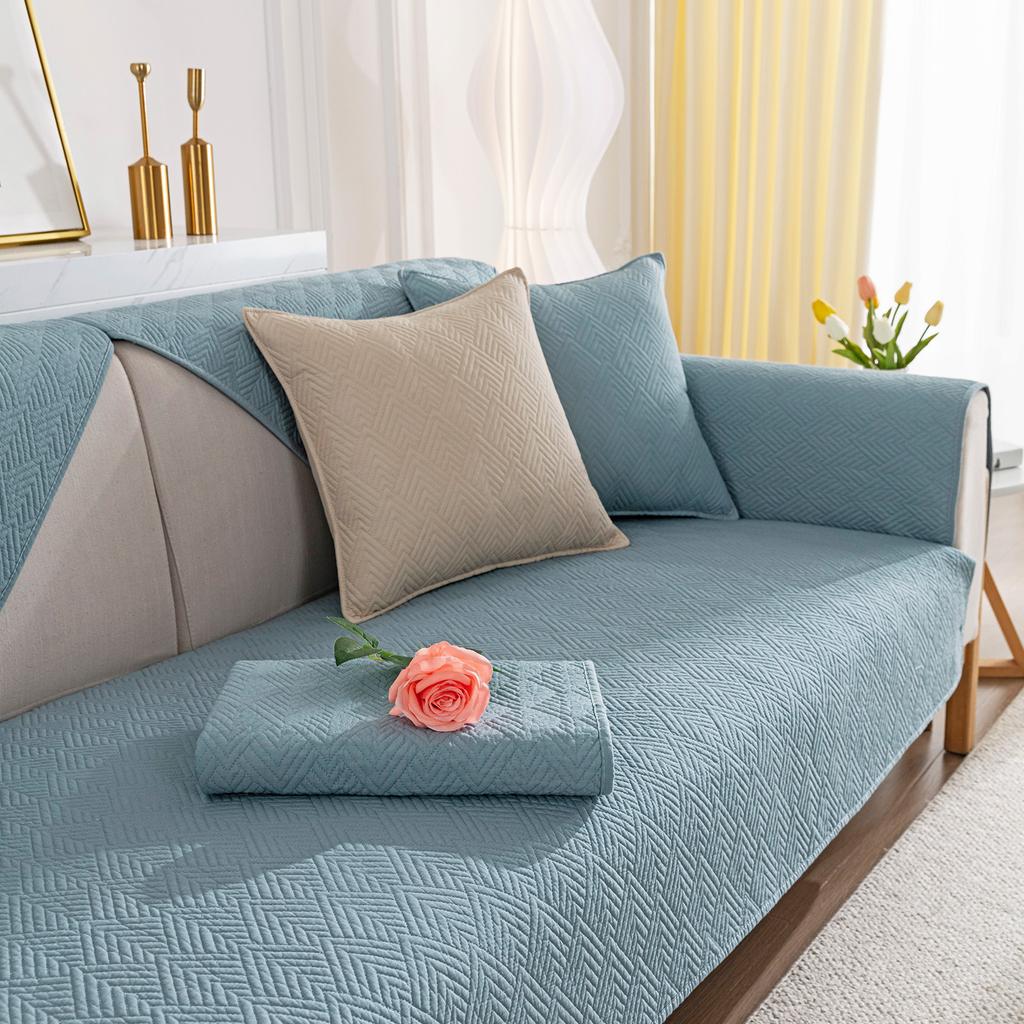 Potah na pohovku Protiskluzový potah na pohovku Polštář na pohovku Univerzální jednobarevný Potah na pohovku odolný proti prachu