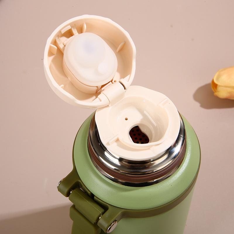 Premium 316 Stainless Steel Insulated Cup with Tea and Water Separator - Outdoor Portable Bowl Lid Design