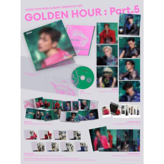 Select POB DIGIPACK Ver ATEEZ 14th Mini Album GOLDEN HOUR Part 5