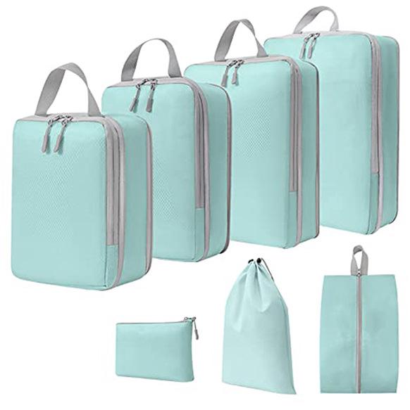 Compressible Travel Storage Bag Set: Large Capacity Suitcase Organizers & Digital Accessories