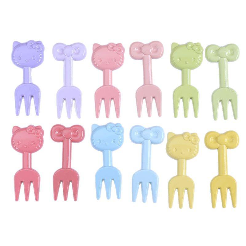 Acrylic Cat Bow Fork Cream Glue DIY Craft Kit for Hair Accessories & Keychains