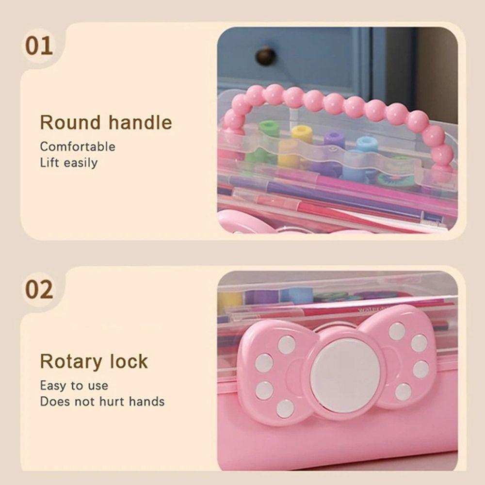 Foldable Hairpin Storage Box Large Capacity Hair Accessories Organizer  Children Girls
