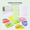 Blue Fruit Pearlescent Tearable Sticky Notes – Cute Transparent Memo Stickers for Students