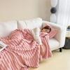Bed Suppiles Solid Color Flannel Blanket Comfortable Warm Blanket Soft Thickened Office Nap Blanket Home