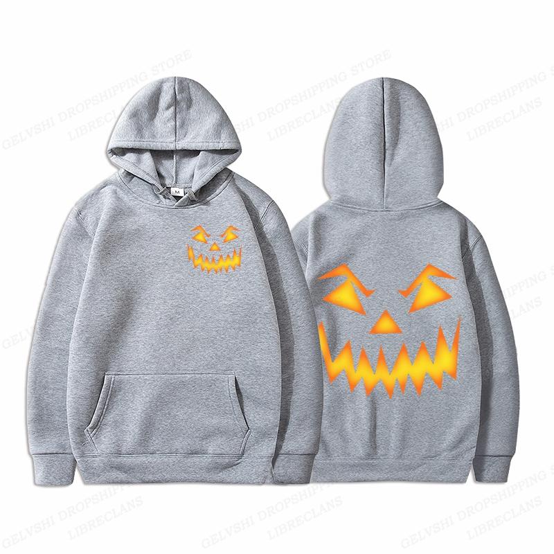 Halloween Hoodie Unisex Fashion Hoodie Pumpkin Graphic Print Hoodies Boy Coats Women Sweats Y2k Clothes Trick Or Treat Tracksuits