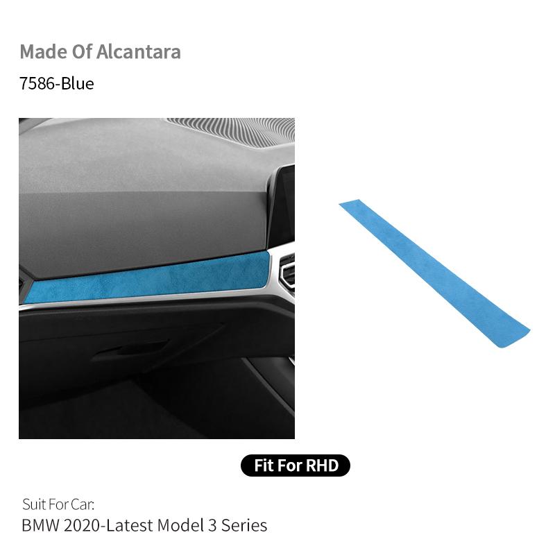 BBJS7 For BMW 2020-Latest Model 3er G20 G21 G28 Center Console Dashboard Trim Sticker Car Interior Accessories Made of Alcantara