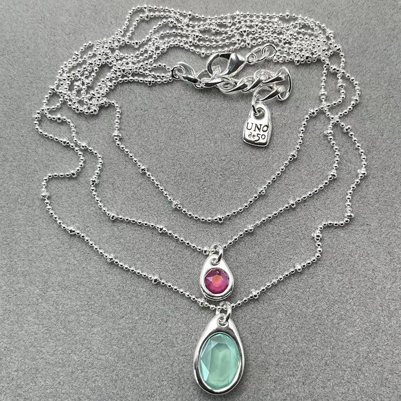 UNOde50 2024 Best-Selling Three-Layer Gemstone Necklace for Women