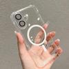 For MagSafe Transparent Acrylic Shockproof Phone Case with Camera Lens Protector For iPhone 16 Pro Max 15 14 Plus 13 12 11