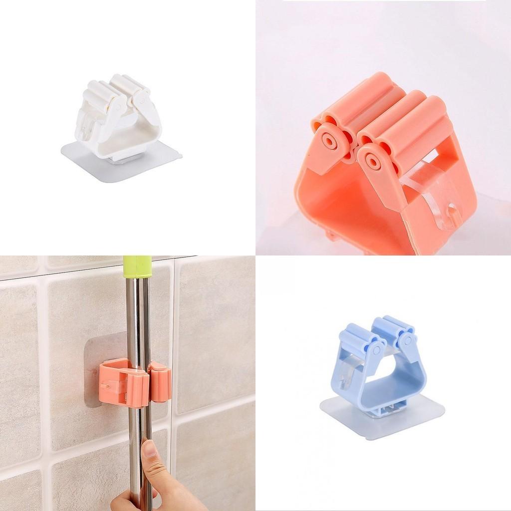 Functional Wall Mounted Mop Organizer Holder Featuring Space-saving Broom Hanger Design