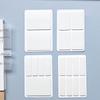 40/80/100/160 Pages Frosted Simple Pure White Index Stickers Transparent Label Stickers DIY Sticky Notes Office School Supplies