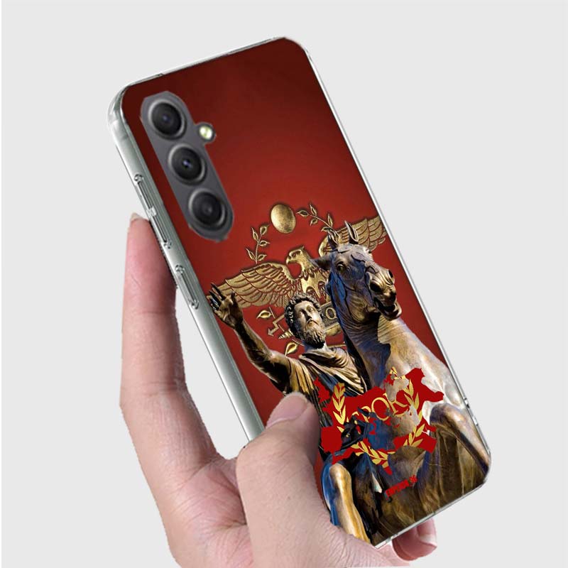 SPQR Roman Imperial Legionv Phone Case for Samsung A16 A26 A36 A56 A17 A37 A57 A07 A06 A02S A03 A04S A05S Galaxy Note 20 10 A50S