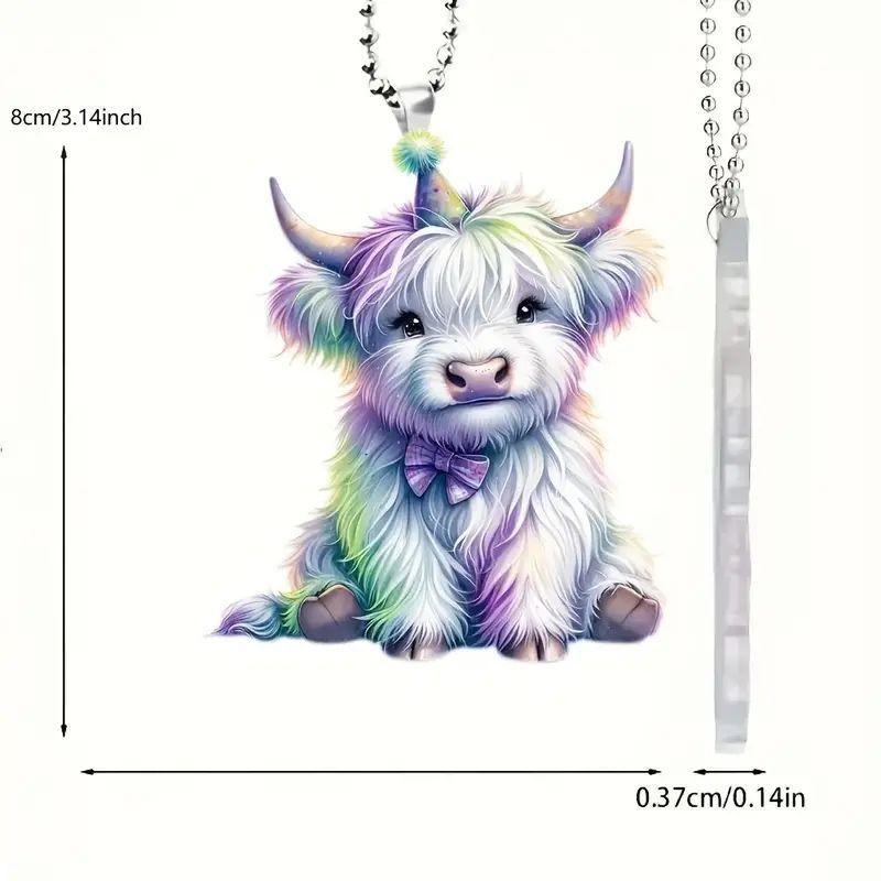 

Cartoon Cow Charming Acrylic Car Decoration For Christmas Tree And Home Decor