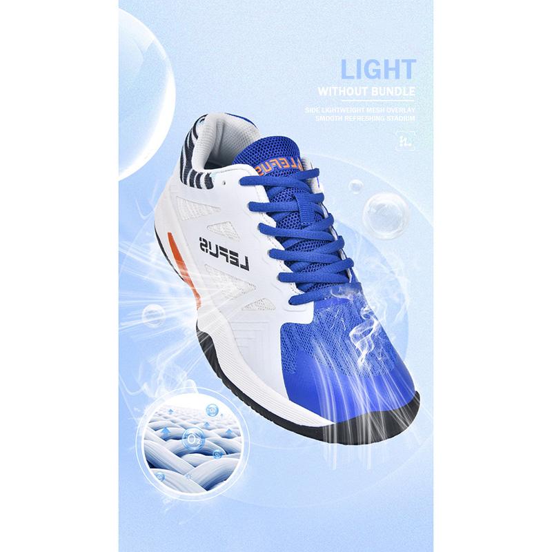 LEFUS New Style Badminton Training Competition Sports Shoes for Unisex  Anti Slip Breathable Shoes Indoor Training Tennis Shoes