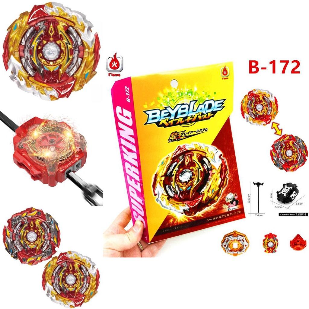 Beyblade Burst Superking B-172 World Spriggan Unite 2b With Spark Ruler Launcher For Epic Battles