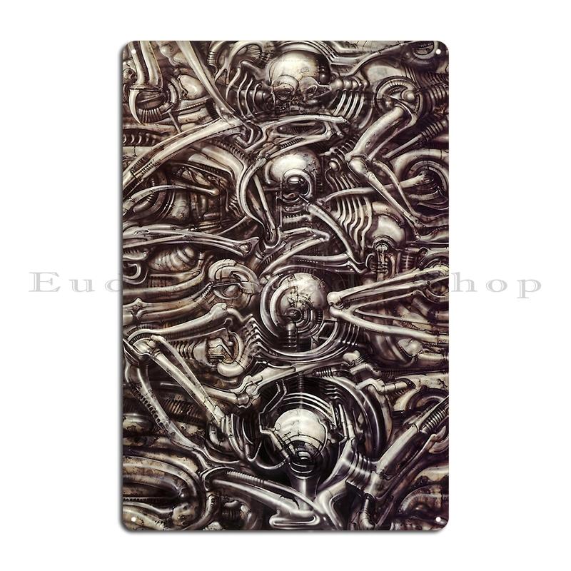 Hr Giger Li Painting Metal Plaque Party Printing Club Custom Create Tin Sign Poster