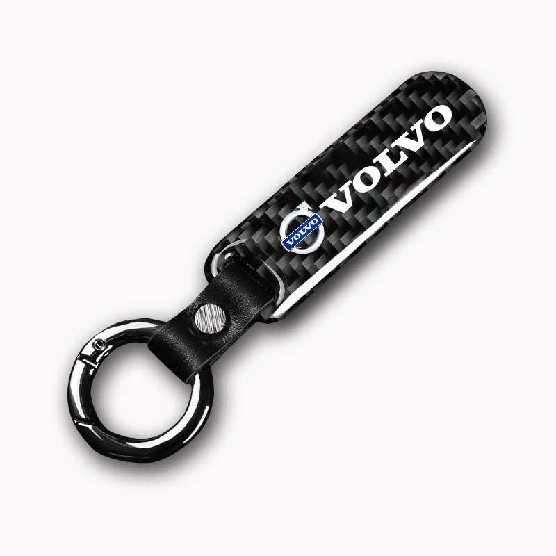 Auto Schlüsselanhänger Carbonfaser Auto Logo Schlüsselanhänger für Volvo XC90 V90 V60 XC60 V40 S80 S60 S90 C40 XC40 V70 XC70 C30 C70