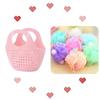 Plastic Laundry Basket Mesh Shower Basket Portable Bath Basket  Bathroom