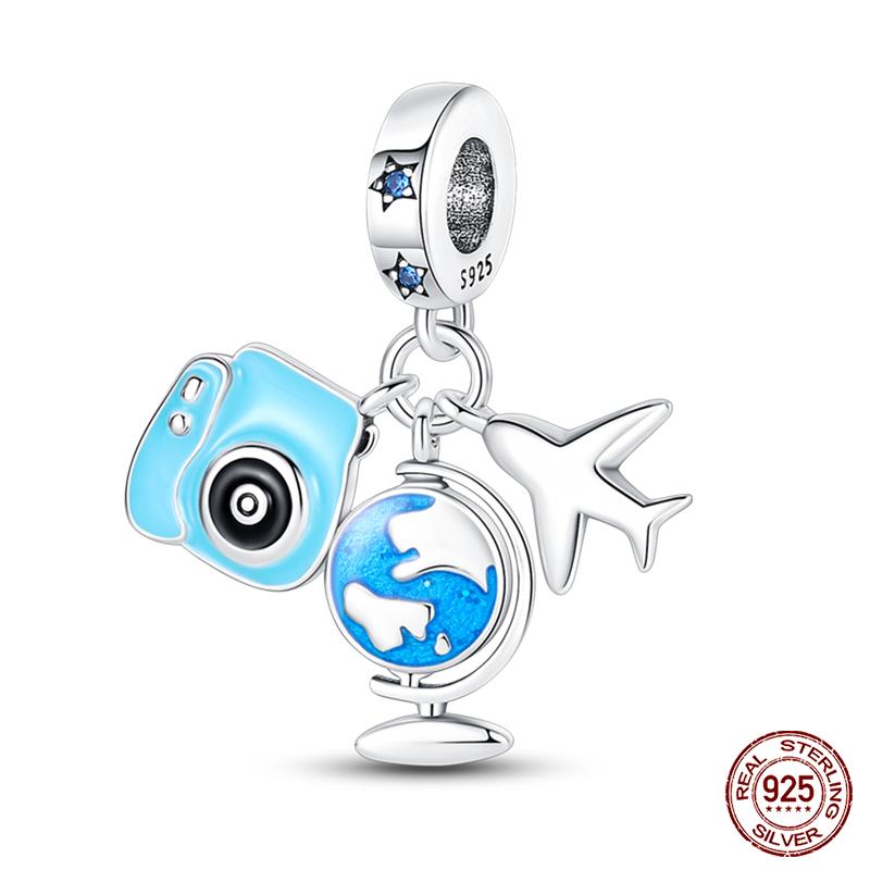 Fashion Copper Astronaut Space Series Charms Beads Fit Qikaola Original Bracelets Diy Anniversary Jewelry