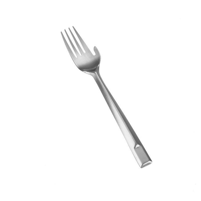 

2023 Западная еда/Нож для стейка и вилка Набор тарелок Бытовой Корейский Столовый нож 304 Нержавеющая сталь Ложка Столовая посуда Набор из трех предметов Fork-Silver