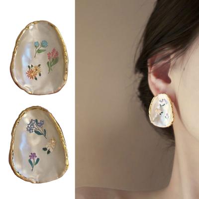 Vintage Floral Exaggerated Earrings Elegant Jewelry for Weddings and Parties Ear Pendants Unique Fashion Accessories
