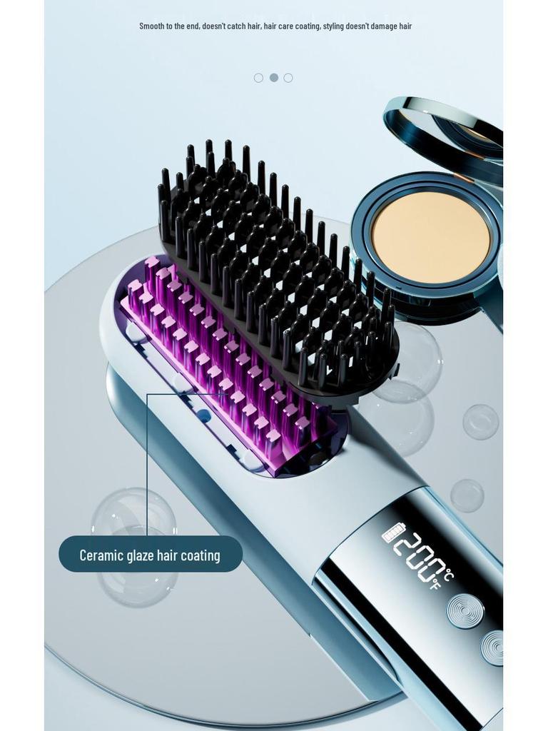 Cross-Border Ionic Hair Straightener Comb: Anti-Scald Design, Fast Heating & High Temperature