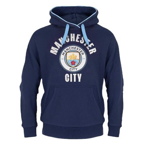 Manchester City FC Mens Graphic Fleece Hoodie