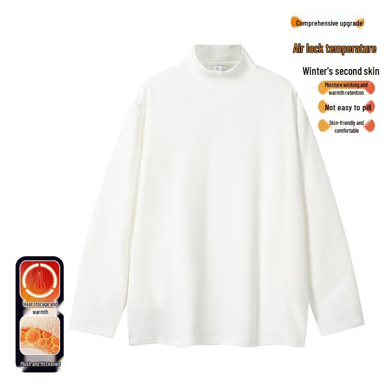 MEDE Men s Thermal Mock Neck Long Sleeve Base Layer T-Shirt 3XL