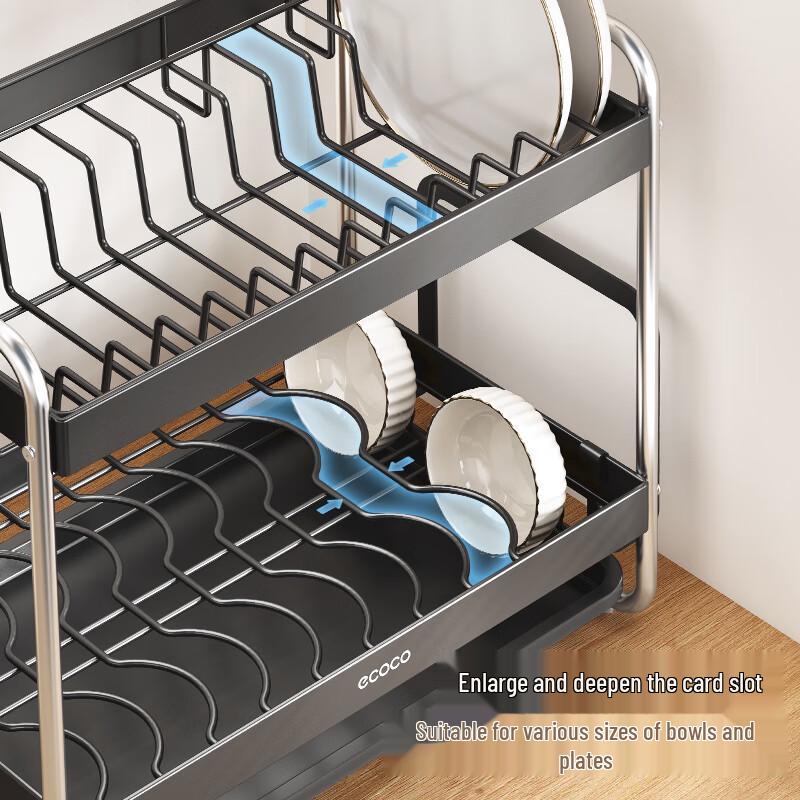 ecoco Expandable Carbon Steel Kitchen Dish Drying Rack