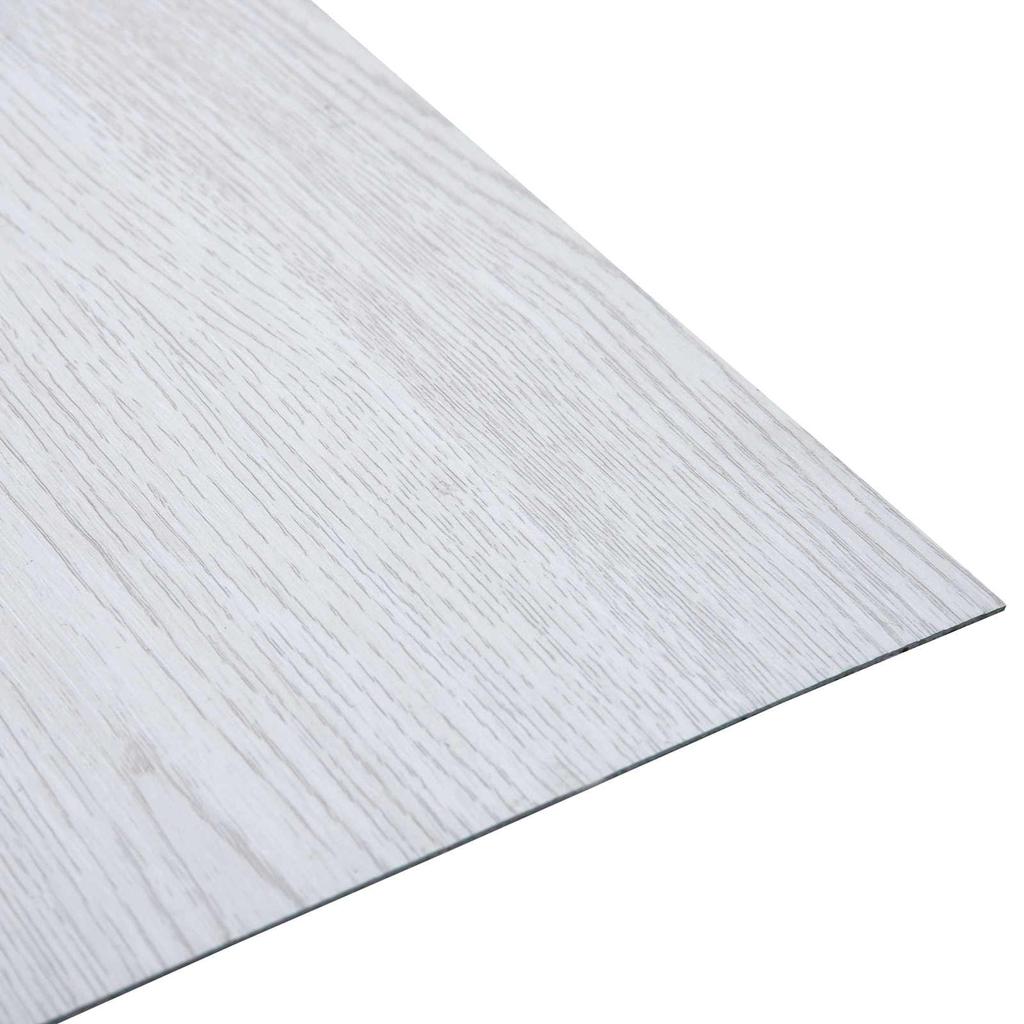 Self Adhesive Floor Planks 30.5 X 30.5 Cm 20 Pcs PVC White