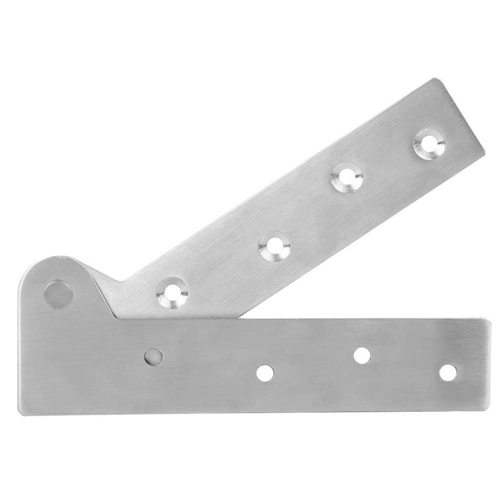 2pcs Stainless Steel Pivot Hinges Easy Install Hidden Pivot Hinges Cabinet Pivot Hinges  Fence Sheds