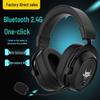 Dual-Mode 2.4G Wireless Gaming Headset with Bluetooth and Mic