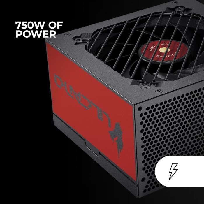 Alimentation ATX 750W - MARS GAMING - MPVU750SI - 80 Plus Silver - 87% Efficacité - 10 Ans Garantie