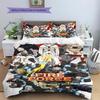 Fire Force Pattern Bedding,Quilt Set Quilt Cover Pillowcase Home Birthday Gift (1 * duvet cover + 2 * pillowcase, without core)