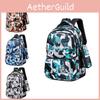 Large Backpack Printed Capacity Wear Resistant Schoolbag Student