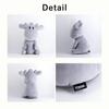[moz] Sitting stuffed animal, yellow [cute elk, soft, fluffy, pastel color, huggable, soothing, warm and cozy, marshmallow]