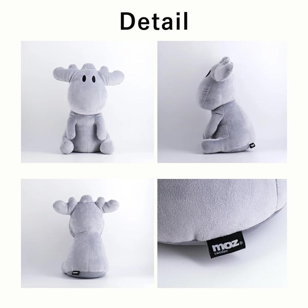 [moz] Sitting stuffed animal, yellow [cute elk, soft, fluffy, pastel color, huggable, soothing, warm and cozy, marshmallow]