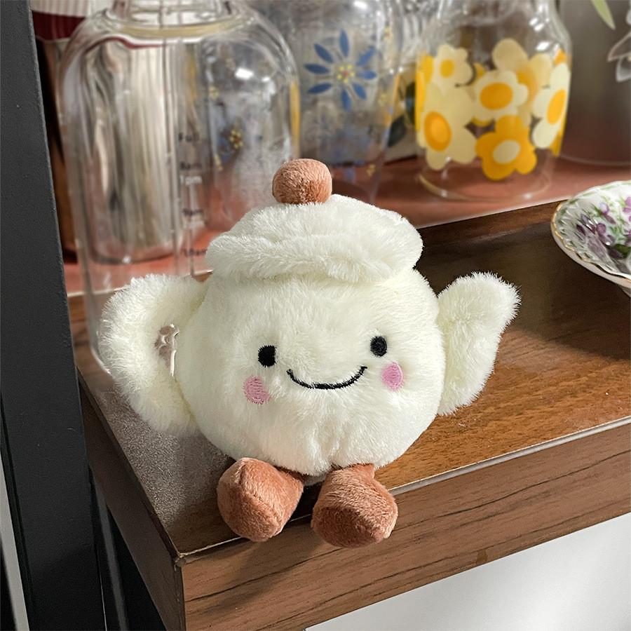 Plush Tea Pot Plush Toy Bag Charm Kids Gift For Children Playroom Decor