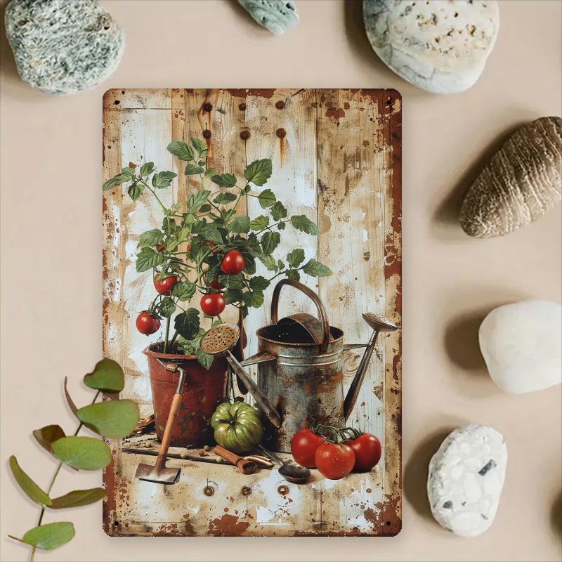 

Vintage Metal Sign Featuring a Shamrock Design with an Uplifting Quote Ideal for Decorating Your for Home Or Coffee Shop Me 20x30cm（7.8x11.8inch）