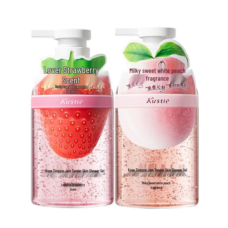 

Kustie Strawberry & Peach Jam Shower Gel Duo