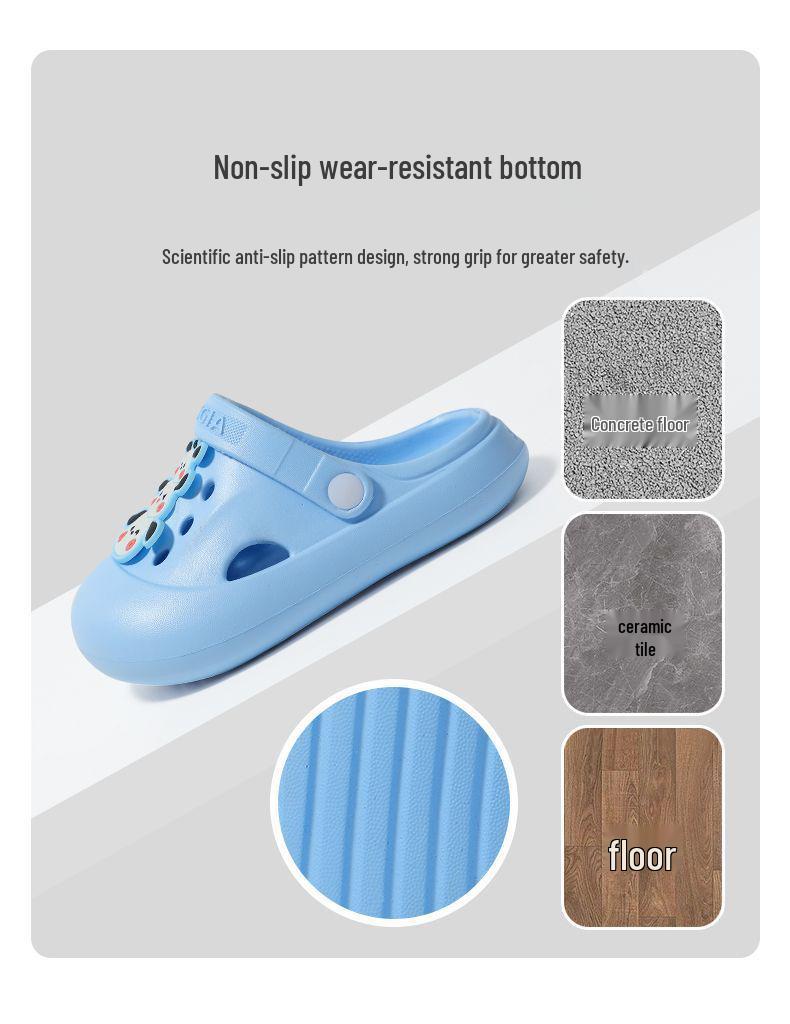 Children's Cute Non-Slip Cartoon Beach Slippers, Closed-Toe Summer Shoes for Girls, 2026 Model