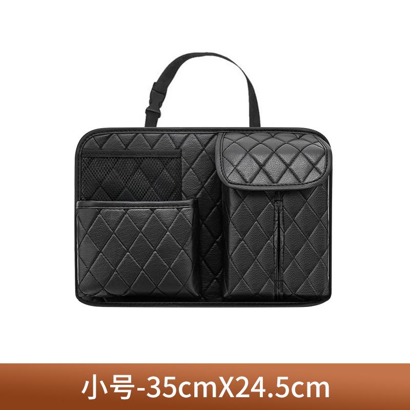 Car Back Seat Storage Bag Holder Universal Leather Auto Backseat Hanging Organizer Tissue Water Cup Towel Mobile Phone Pockets