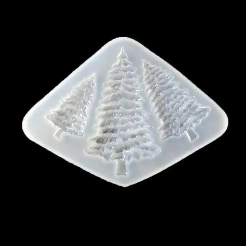 Weihnachtsbaum Harzform 3D Weihnachtsbaum Gipsdekoration Silikonform Haus Feiertagsdekoration Weihnachtsbaumform Backform