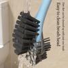 1pc with Storage Box Toilet Brush Double Headed Clean Brush Toilet Bowl Brush  for Bathroom