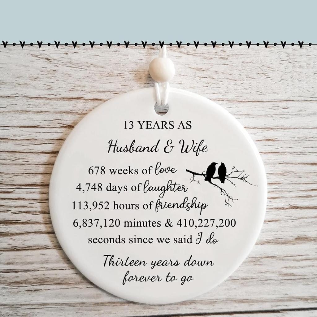 19 Years for Couple,19th Wedding for Wife or Husband, Anniversary Marriage Presents for Her or Him