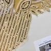 Luxury Applique Patches Handmade Clothing Applique Fashion Beads Applique  Apparel Accessories