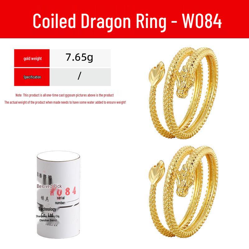 Dragon Scale Gold & Silver Ring Mold: Coiled Dragon Design Jewelry Tool