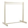 Doll Clothes Rack with Mini Hanger Wooden Girl Doll Garment Display Organizer Rack Dollhouse Clothing Wardrobe Furniture Accessories