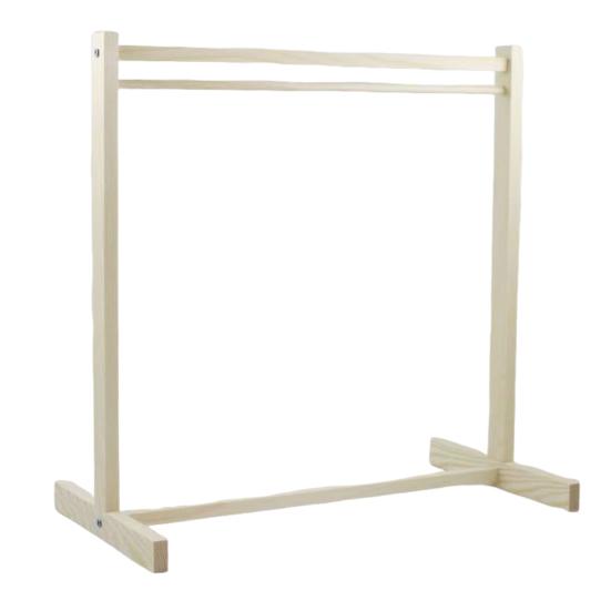 Doll Clothes Rack with Mini Hanger Wooden Girl Doll Garment Display Organizer Rack Dollhouse Clothing Wardrobe Furniture Accessories