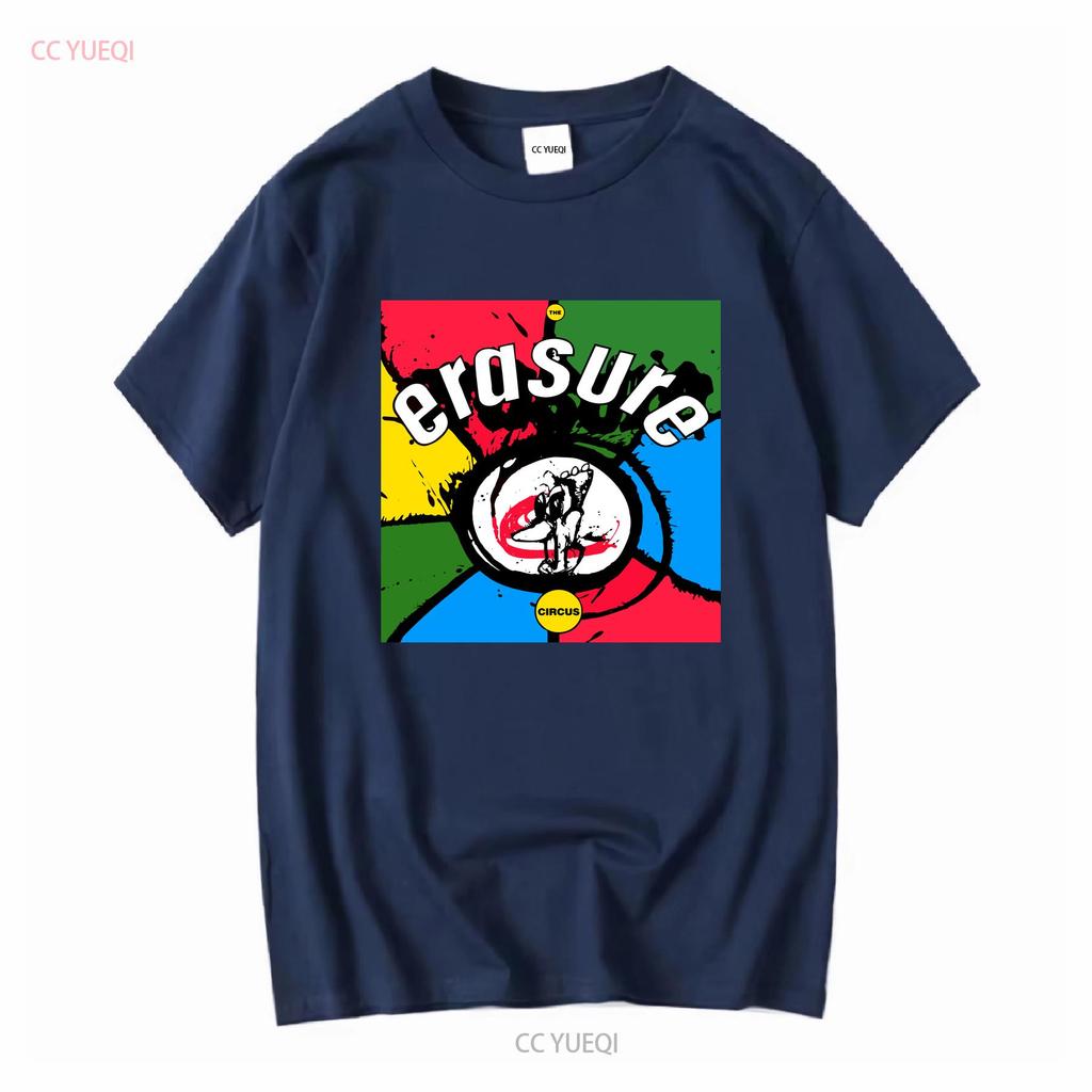 Erasure der Zirkus Aktives T-Shirt Logo Lustig Größe S bis 5XL Vintage gewaschen Lässig Unisex Gestreckt Weich Grafikdesigner Kleidung